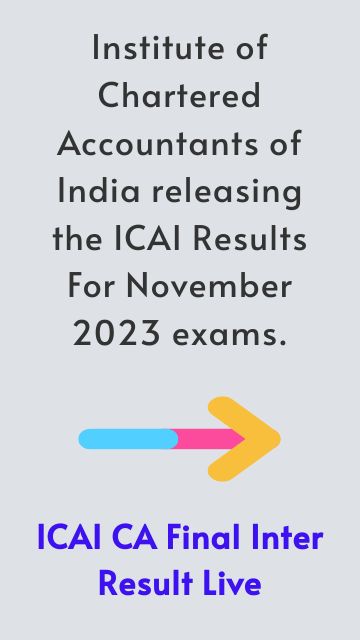 ICAI CA Final Inter Results यहां देखें