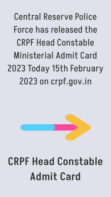 How to download CRPF admit card?